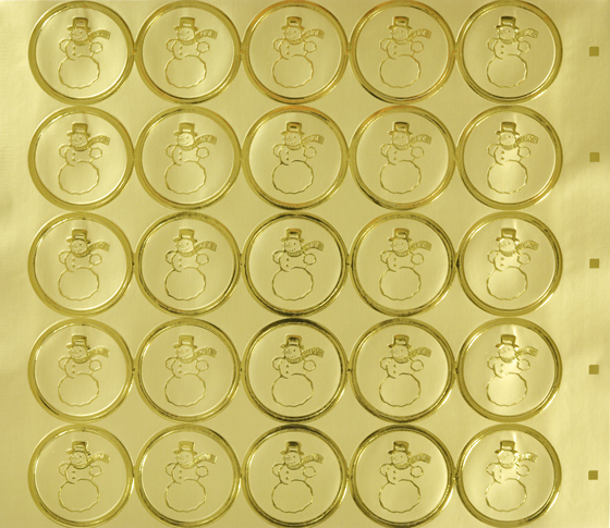 Sigill guld,   25 sigill/ark. Ange antal ark i gruppen Inbjudningskort hos Asks Testmilj 7 (SG)