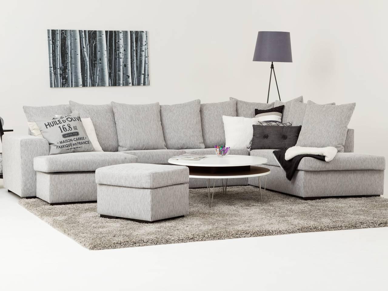 CHICAGO Large U-Soffa Ljusgr�