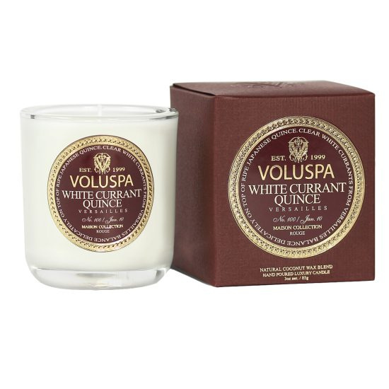 Classy VomitMaison Boxed Votive LightWhite Currant Quince Versaille